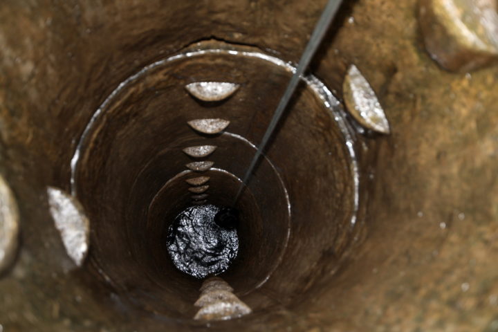 NOTE: IMAGES ARE EMBARGOED FOR USE IN FCC MATERIALS UNTIL AFTER 00:01 GMT ON FEB 26th
 Water well in Ayetoro-Ijesa village.( George Osodi/Panos)